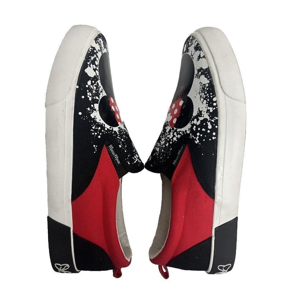 Disney Disneyland Womens Minnie Mouse Shoes Sneakers US 9.5 Slip On Comfort Logo - Picture 7 of 11